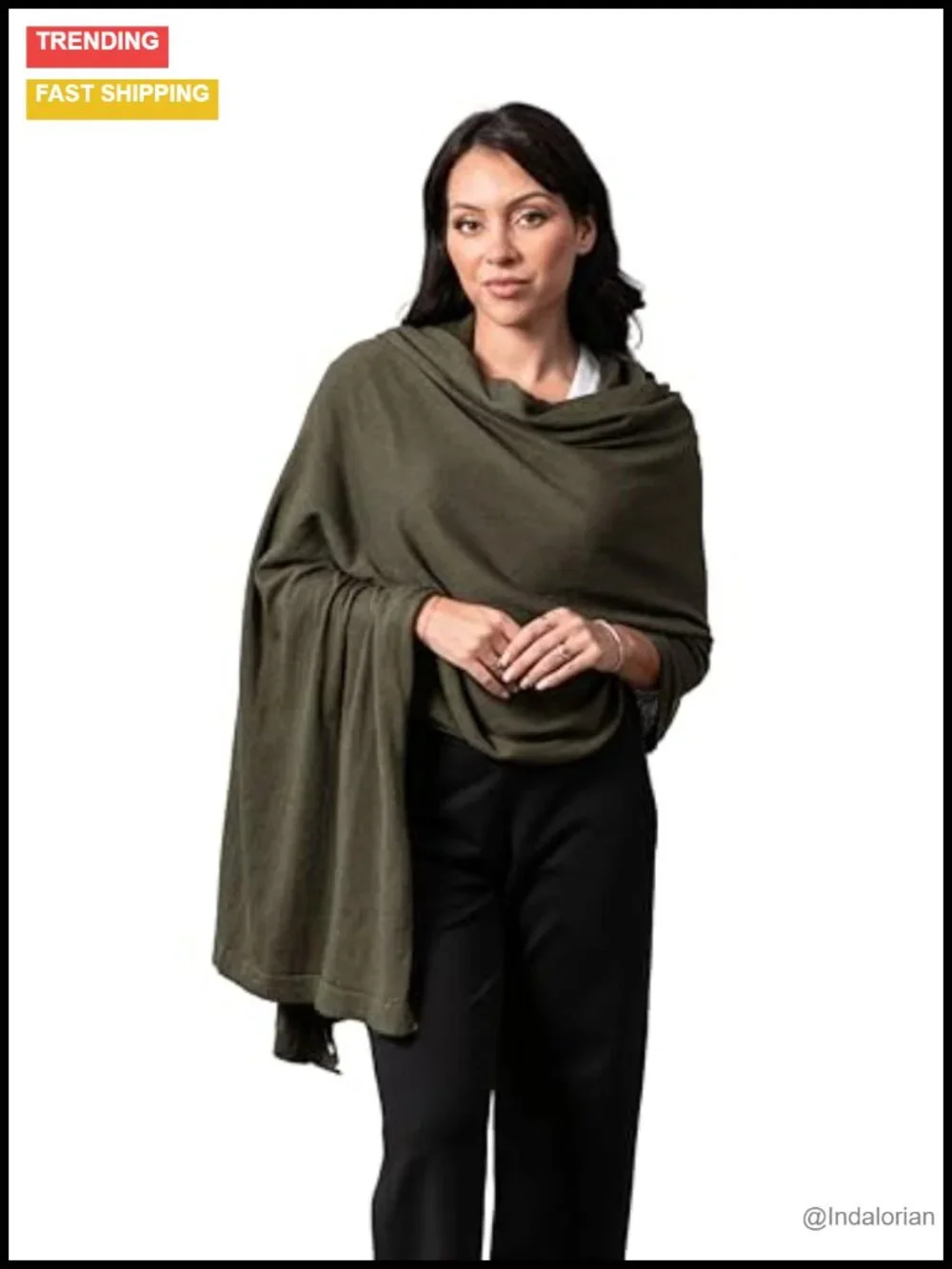 Organic Cotton Travel Scarf Wrap Shawl for Women, 20 Ways to Wear